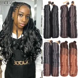 Loose Wave Spiral Curl Braids Synthetic Spanish Curl Hair French Curls Braiding Hair Extensions 24'' Curly Attachment For Women