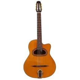 Cabos 41 polegadas Jango Guitar Guitar High Gloss 6 String Guitar Guitar Orange Django Guitar Gypsy Swing Jazz Soll Wood Spruce Top