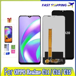 Exibir para OPPO REALME C11 C15 RMX2185 RMX2180 LCD Display para Oppo Realme C12 LCD 10 Touch Screen Screen Substituição testada