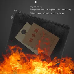 A4 A4 Fireproof Fireproof Document File Folder Portable Cash Cash Bag Bag Lipo Safe Bag Zipper Closure Protect 29 21cm