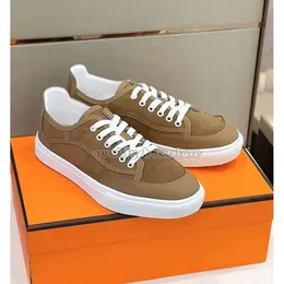 أفضل العلامة التجارية Get Men Sneakers Slip on Stretch Mesh Fabric Brown White Trainers Party Rapber Sole Relief Runner Sports Switch Sneakers Running 945