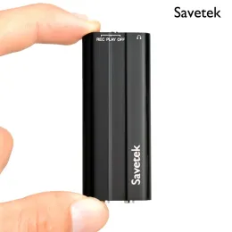 Spelare Savetek Voice Aktiverade 8 GB 16 GB Mini USB Pen Digital Audio Recorder med MP3 -spelare 50 timmar Batterilivslängd 192Kbps med klipp