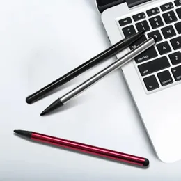 2 I 1 kapacitiv resistiv penna pekskärm Styluspennan för surfplatta iPad-mobiltelefon PC Kapacitiv dual-syftet Styluspenna