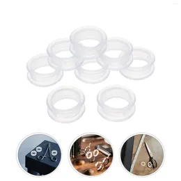 Dog Apparel 8 Pcs Scissors Silicone Ring Finger Rings Barber Clippers Pet Silica Gel Hair Shear Hairdressing Protectors Comfortable Sleeve