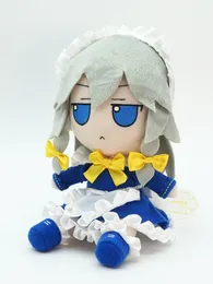 Touhou Project Izayoi Sakuya Plush Toy Fumo Inu Sakuya Plushie Figure Doll Lovely Cosplay Pillow Anime for Fans Birthday Gifts