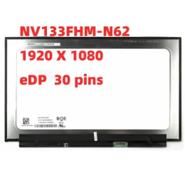 Screen NV133FHMN62 NV133FHM N61 N54 N52 13.3" FHD1920x1080 30pins eDP IPS Laptop LCD Screen 72% NTSC Replacement