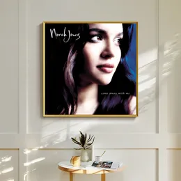 Norah Jones Come Away With Me Music Album Cover Poster Canvas Art Print Home Decor Wall Painting (ingen ram)