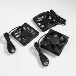 80mm Fan 8010 8015 8025 5V USB Konektörü DIY Soğutma Yönlendirici Oyunu TV Kutusu Güç Kaynağı için Sessiz Soğutma Fanı