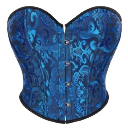 Female Floral Stampa in pizzo su corsetti incollati Bustier Plus size biancheria biancheria bianche