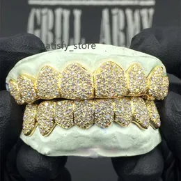 18 тыс. Золотых зубов грилл мойассанит алмаз зубы grillz