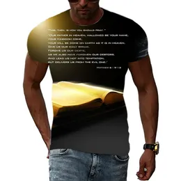 Mesih Risen T Shirt 3d Baskı Kısa Kollu Üstler Yaz Sokak Hip Hop T-Shirts Erkekler için büyük boy tee gömlek