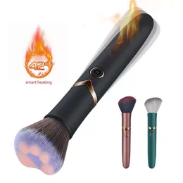 Makeup Brush Bullet Vibrator com Função de aquecimento Dildo G.