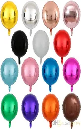 Palloncini mylar rotondi a più colori da 18 pollici per decorazioni per feste di compleanno decorazioni per matrimoni Celebrazione della festa di fidanzamento Holi3120943