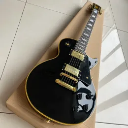 Kablolar klasik les paul elektro gitar, siyah kart elektro gitar, profesyonel performans seviyesi, eve ücretsiz teslimat.