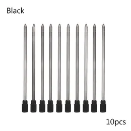 10pcs/Lot Metal Kalem Kristal Elmas Beyaz Kalem Öğrenci Kalem Çubuk Mavi/Siyah Mürekkep 7cm Uzunluk Orta Nib Çekirdeği