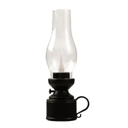 Electronic Candle Light Lampa nafta Kreatywna nostalgia Waterdrop Wick Winted Light Bezpieczne strzelanie rekwizyty Wysoka jasność