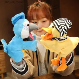 Stuffed Plush Animals Cute Duck Hand Puppet Plush Toys little bird Birthday Gift Doll High Quality Stuffed Animals Kids Baby Education Toy L411