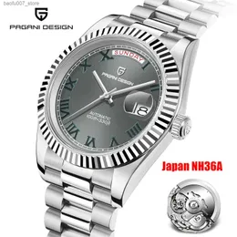 Zegarek na rękę Pagani Design 2023 NOWOŚĆ DD40 MĘŻCZYZN ES TOP Luksusowy automatyczny automatyczny dla mężczyzn NH36A Mechaniczne szafirowe lustro sportowe zegar prezentowy