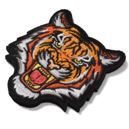 Set of 2Pcs Tactical Patches Hoop and Loop Fastner Appliques Tiger Pet Have a Nice Day Badges 3D Embroidery Label for DIY Bags