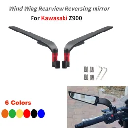 مرآة الرؤية الخلفية لـ Kawasaki Z900 Z 900 Universal Motorcycle Wind Wing Side Side Sideing Mirrors Retroviseur Espelhos Moto