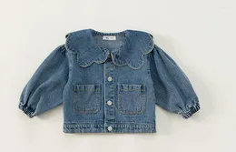 Conjuntos de roupas Girls Coat 2024 Baby Girl Spring e Autumn Childrens Crianças da moda definidas para