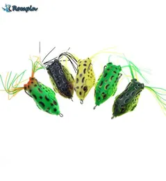 Rompin 1pcs Soft Frog Lure Köder Silikonköder 12G 55 cm Körper Künstlicher Weichfischerei Köder für Schlangenkopf Köder Sport Grüner Frosch Köder 4513694