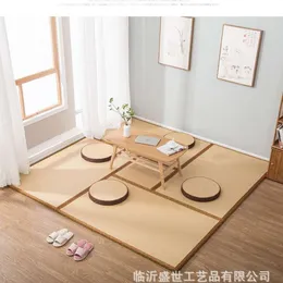 Japansk stil kokosnötsbrunt tatami matta kollapsade ris Kang Stepping Floor Madrass Bay Window Seat Cushion