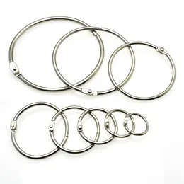 5pcs/Lot Metal Ring Binder 16-62 mm Öffnen O Ring Locking Keychain DIY-Alben Loose-Blatt Buch Hoops Eröffnungsbürobindung
