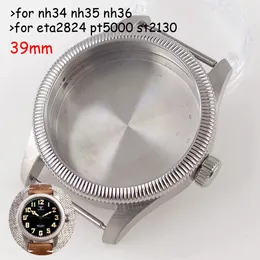 Waterproof 20bar 39mm 316L Steel Watch Case Coin Bezel for NH34 NH35 NH36 NH38 NH70 NH72 ETA2824 PT5000 ST2130 Sapphire Vintage