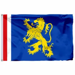 Netherlands Amsterdam City Flag Vivid Color, Double Stitched Netherland Flags Banners with Brass Grommets Indoor Outdoor Decor