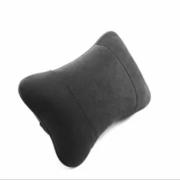 Italian suede car headrest neck pillow car seat pillow bone-shaped four seasons cushion