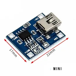 1PCS 5V 1A Micro USB 18650 type-c Lithium Battery Charging Board Charger Module+Protection Dual Functions TP4056 186501. For lithium battery charger board