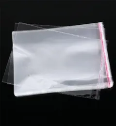 100pcsLots Resealable Cellophane OPP Poly Bags Thick Clear Chlothes Clothing Package Storage Bag Envelope Gift Wrap6873549