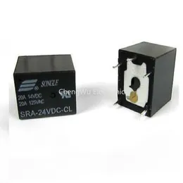 5PCSリレーSRA-05VDC-CL SRA-12VDC-CL SRA-24VDC-CL POWERリレーDC5V 20A 5ピンPCB汎用リレー5V 12V 24V