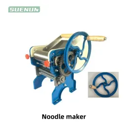 Tillverkare kommersiella hand opererade nudelpressmaskin hushållen nudel rullande maskin förtjockad gjutjärn stål platta spaghetti mach