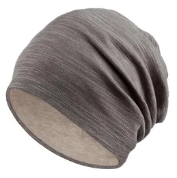 القبعات الشتوية للنساء بيني القطن المخلوطة هوب هوب مهرجان دافئ المهرجان للجنسين غطاء العمامة قبعات اللون الصلبة قبعات K03586190127