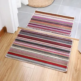 Badmatten Badezimmer Teppich farbige rechteckige Bodenmatte für heimische Anti-Skid-Tür