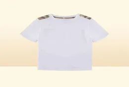 Kleinkindjungen Sommer weiße T -Shirts für Mädchen Kinderdesigner Brand Boutique Kinder Kleidung Großhandel Luxus Tops Kleidung AA2203166995076