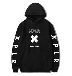 Sam och Colby tryckte XPLR Merch Hoodie Boysgirls Streetwear Fashion Hoodie Hooded Pullover Sweatshirt9376727