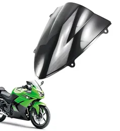 二重バブルフロントガラスフロントガラスの腹筋ninja 250r Ex250 2008 2009 2010 2011 20124297132