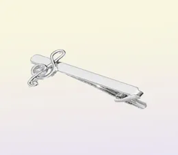 Metal Silver Music Krawatte Clip für Männer Hochzeit Krawatte Clasp Clip Gentleman Tie Bar Kristallstift für Herren Geschenk97357447821371