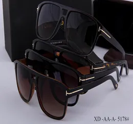 XURY TOP QUALTIY Nytt mode 5178 Tom Solglasögon för Man Woman Erika Eyewear Ford Designer Brand Sun Glasses With Original Box T2413612