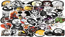 50pcs Nightmare Before Christmas Halloween Movie Sticker fans anime paster Cosplay scrapbooking phone laptop decoration6704386