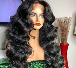 360 250hd de renda transparente Frente Human Wigs Full Wig Full Wig pré -arrancado corporal brasileiro Wave 360 Lace Frontal Wig com Baby HAI2667822