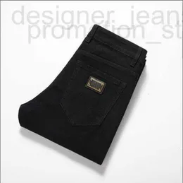Herren Jeans Designer Fenti Home Quality European Edition Slim Fit Wash Wasser elastischer kleines Bein klassisches schwarzes Yogd Gv5a