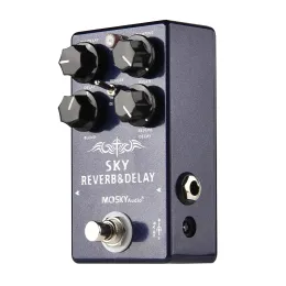 Cabos Moskyaudio 3 em 1 Efeito de adiamento digital Efeito da guitarra Defeito de pedal reverb efeito de guitarra Pedal True Bypass Bypass Acessórios de guitarra