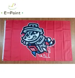 Milb Rocket City Trash Pandas Flag 35ft 90cm150cmポリエステルバナーデコレーションフライングホームガーデンフェスティブギフト1871696