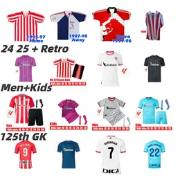 23 24 Club Bilbao 축구 유니폼 Berenguer 2023 Muniain Athletic Williams Jr 축구 셔츠 Raul Garcia Villalibre Sancet Unai Simon Retro 95 97 98 J.Guerrero Ziganda