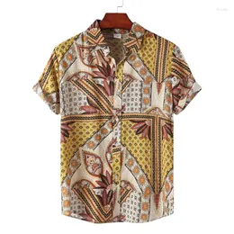 Camisas casuais masculinas Camiseta Moda Moda Tiki Bloups Luxury Camisetas sociais de algodão havaiano de alta qualidade Polo