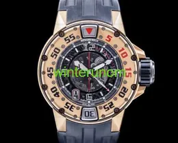 Swiss Luxury Watch RM Wristwatch Richardmills RM028 Gold de rosa automático de mergulhador com caixa e papéis hbgy